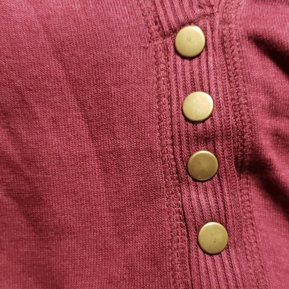 NEW Burgundy Cardigan Sz Small Duster Top Sweater - Picture 2 of 3